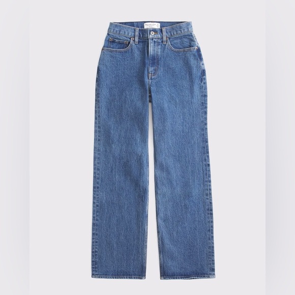 Abercrombie & Fitch Denim - Abercrombie 90s relaxed Jean high rise, medium marble (US 27, short)